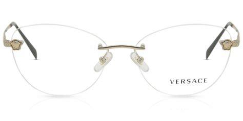 versace glasses mod1248b 1252|Versace VE1248B 1252 Eyeglasses in Pale Gold.